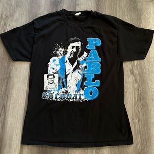 Pablo Escobar Colombian Drug Lord King of Cocaine tee shirt size large L